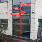 Finger Post Directional Message Sign