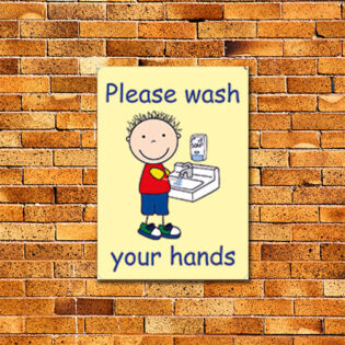 Please Wash Your Hands Sign alternate image