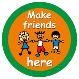 Make Friends Here - Friendship Stop Sign alternate image