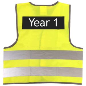 YELLOW-HI-VIS-BACK Children's Playground Vests