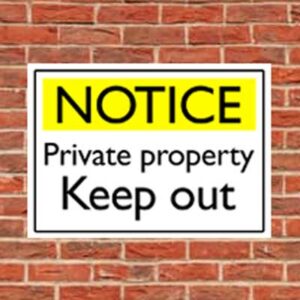 noticeprivateproperty private property