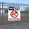 no idling zone sign