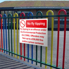 fly tipping fence