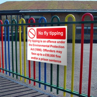 fly tipping fence