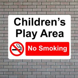 Children’s Play Area (No Smoking) Sign