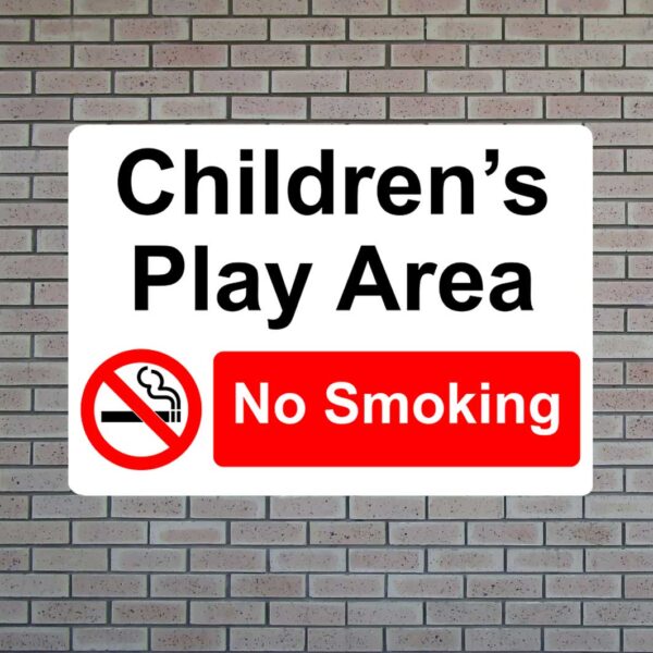 Children's Play Area No Smoking