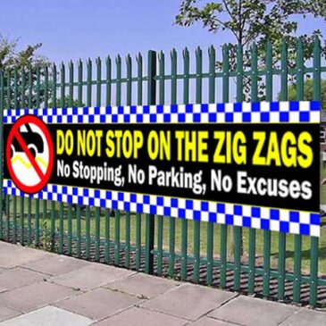 dont-park-no-excuses No Parking on Zig Zags