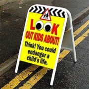 safety pavement signs for schools