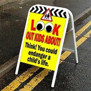 safety pavement signs for schools