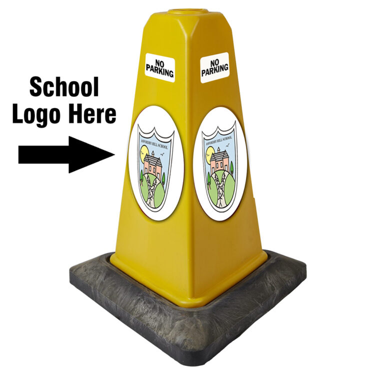 Traffic Cones with School Logo