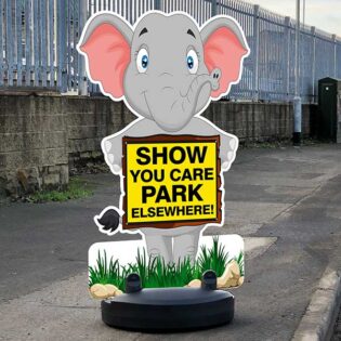 Cartoon Animal Parking Buddies - Road Safety Pavement Signs alternate image