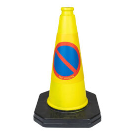 Traffic Cones No Waiting Safety Symbol