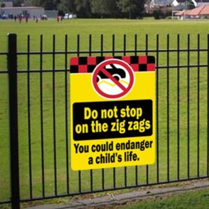 do not stop on the zig zags pic