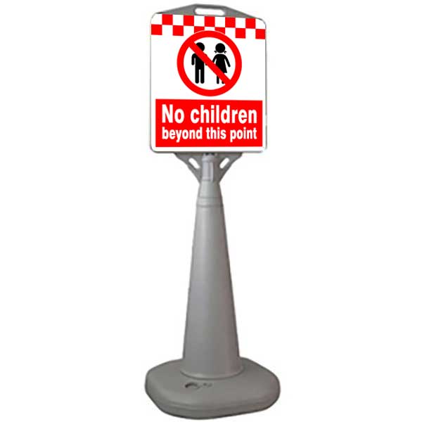 Free Standing Warning Message Sign Signs2Schools
