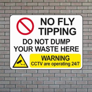 fly-tipping-sign No Fly Tipping Sign