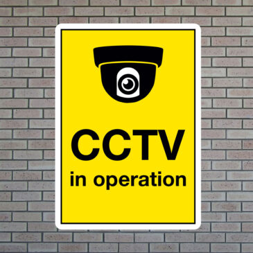 CCTV in Operation Sign - Signs2Schools