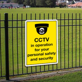 CCTV in Operation Personal Safety Sign alternate image