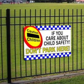 If You Care About Child Safety Sign alternate image