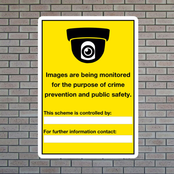 Images Are Being Monitored Sign