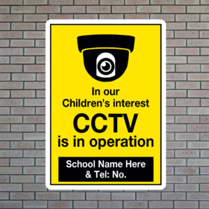 in-our-childrens-intrest-CCTV-is-in-operation In Our Children's Interest CCTV in Operation Sign