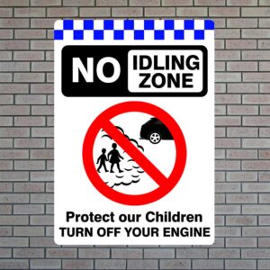 no-idling-zone No Idling Zone Protect Children
