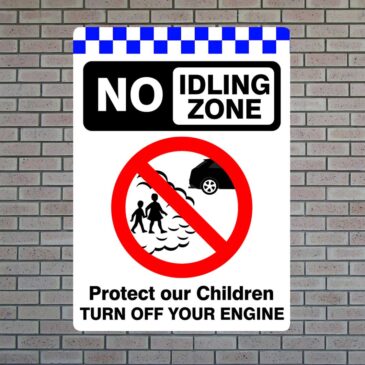 no-idling-zone No Idling Zone Protect Children