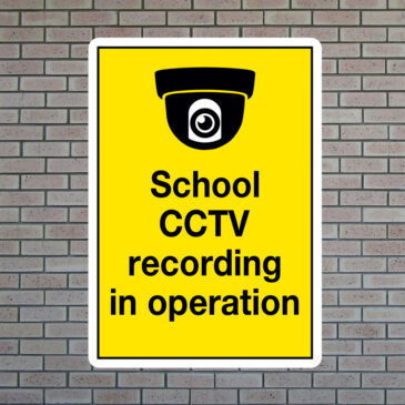 school-CCTV-recording-in-operation School CCTV Recording in Operation Sign