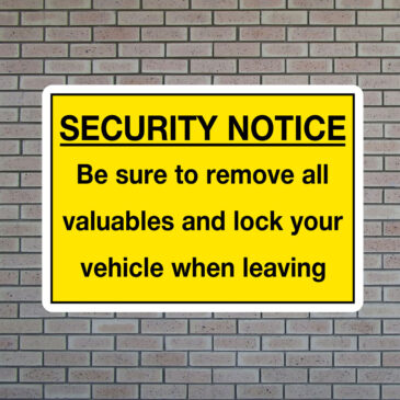 security-notice Security Notice Sign