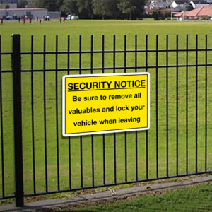 Security Notice Sign alternate image