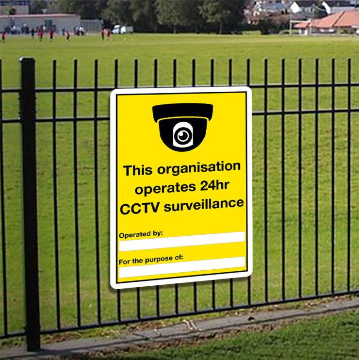 This Organisation Operates 24hr CCTV Sign