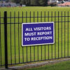 All Visitors Must Report to Reception