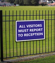 All Visitors Must Report to Reception