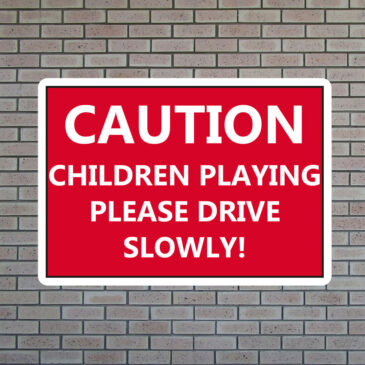 caution-children-playing-1 Caution Children Playing Please Drive Slowly