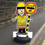 Traffic Patrol Buddies / Kiddie Cut Out Pavement Sign