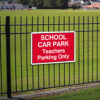 School Car Park Teachers Parking Only