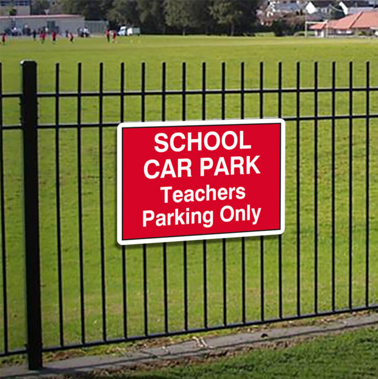 School Car Park Teachers Parking Only