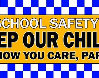 Keep Our Children Safe PVC Banner alternate image