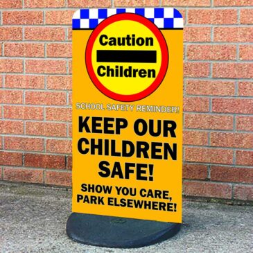 caution-children Caution Children Pavement Sign