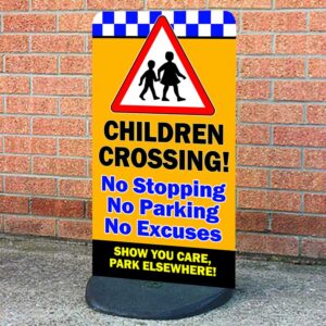 Children Crossing Safety Pavement Sign, No Excuses