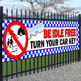 Be Idle FREE Turn Your Car Key Banners