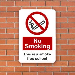no smoking smoke free school