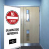 No Entry Exam Pull Up Banner
