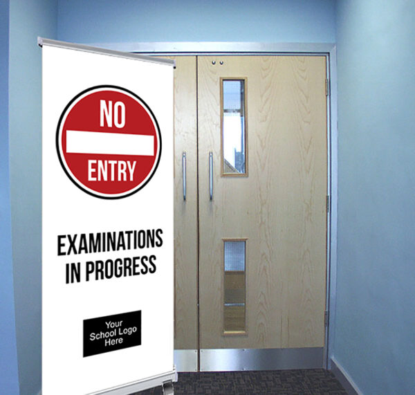 No Entry Exam Pull Up Banner