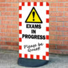 Exams in Progress Freestanding Sign