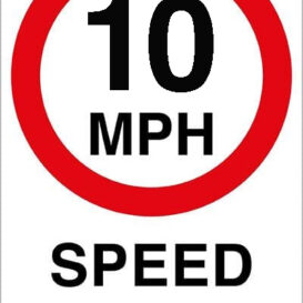 10mph Speed Limit Sign alternate image