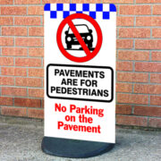 No Parking on the Pavement Sign