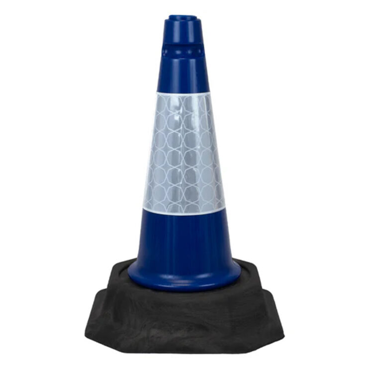 Blue Road Safety Traffic Cones