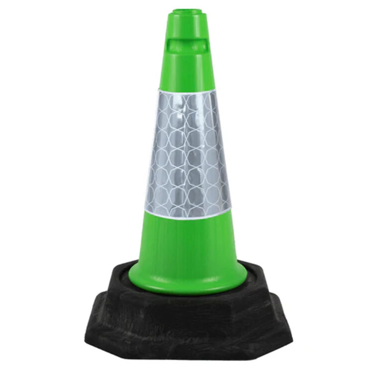 Green Road Safety Traffic Cones