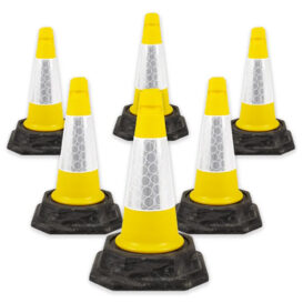 Yellow Standard Traffic Cone 500mm alternate image