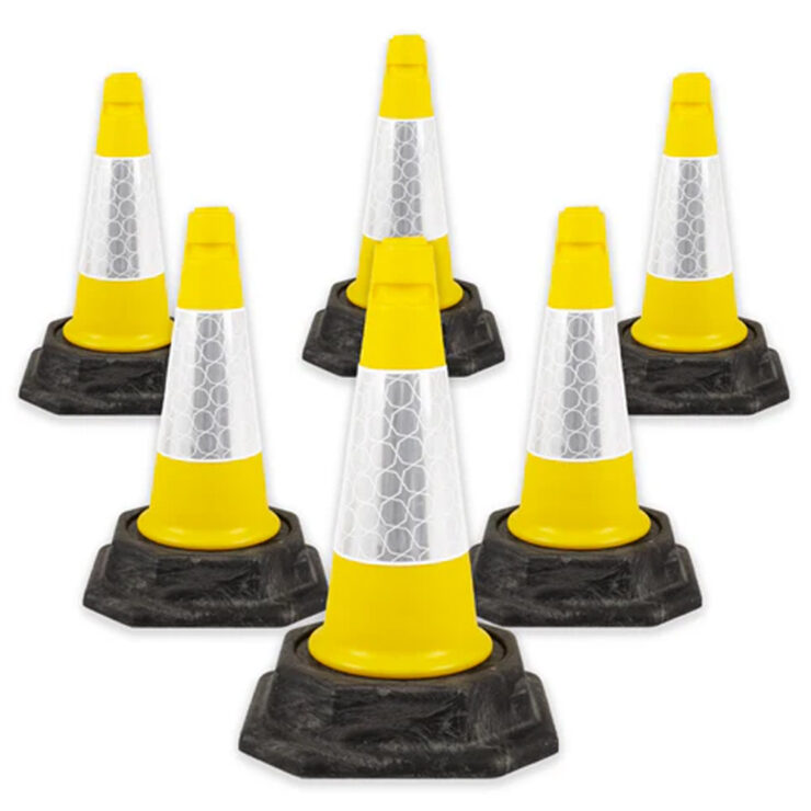 Yellow School Road Safety Traffic Cones